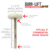 Dura-Lift Ultra-Life Max 3 in. Nylon Garage Door Roller w Sealed 6201ZZ Bearing & 7 in. Steel Stem (10-Pack) DLMR6201ZZ7